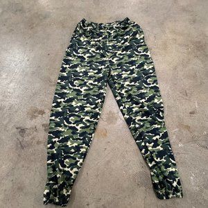 Army print spandex joggers